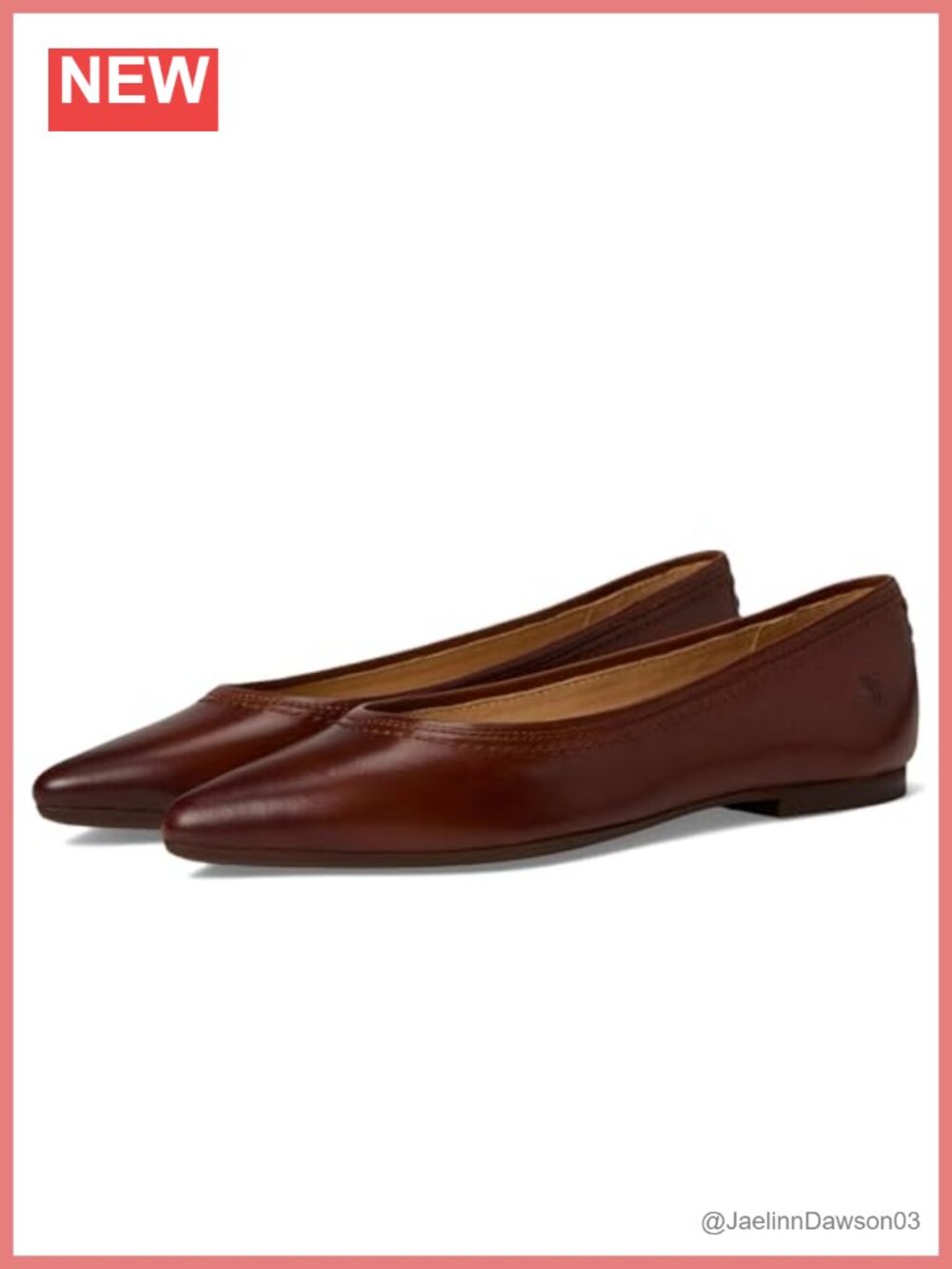 Women's Leather Ballet Flats - Slip-On Comfort Shoes